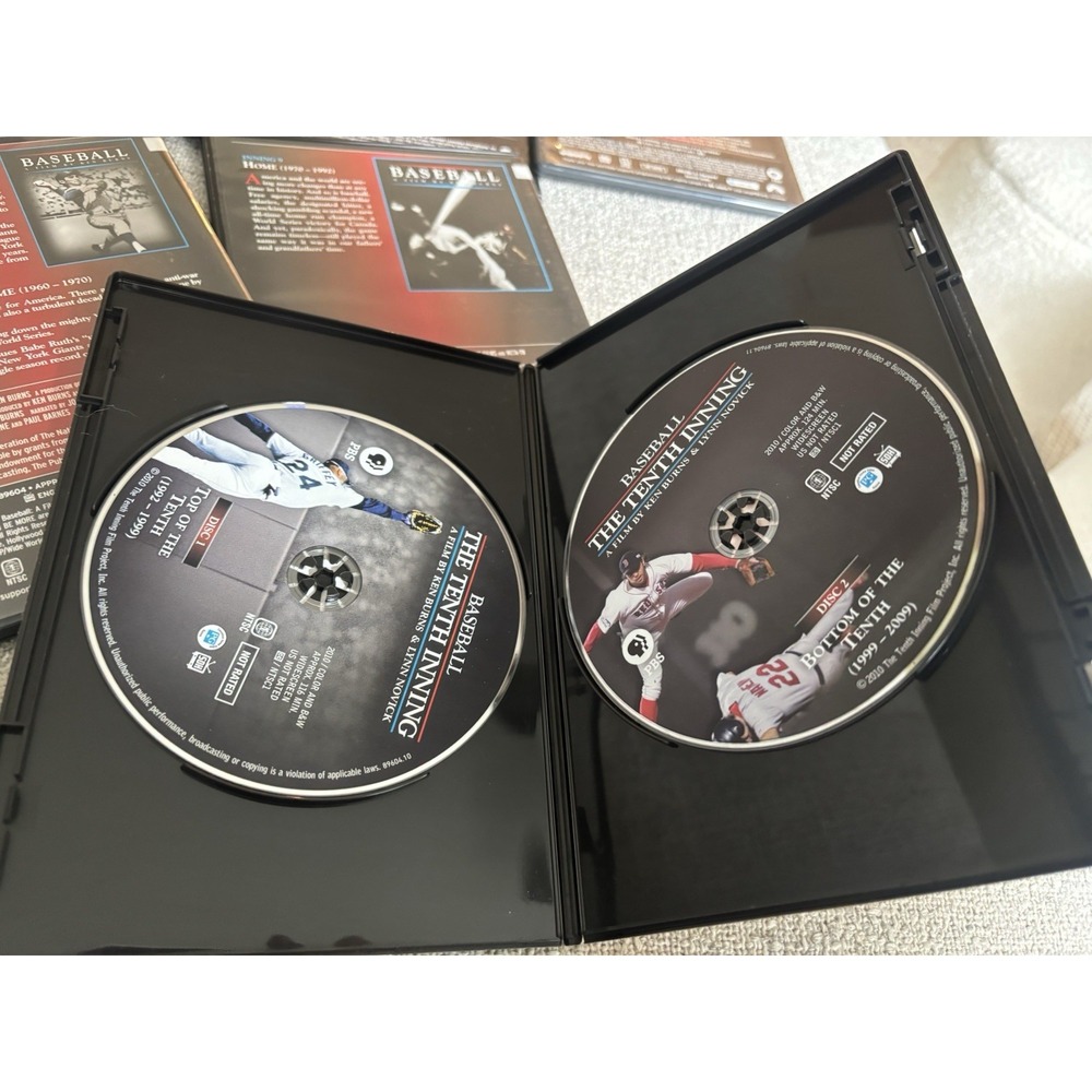 Baseball: A Film by Ken Burns Includes 10th Inning DVD Set 11 Discs PBS Films - Picture 7 of 13